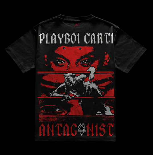 Playboi Carti Round Neck Black