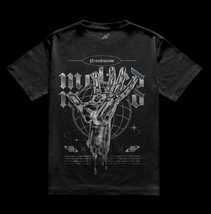 Mattalic Round Neck Black