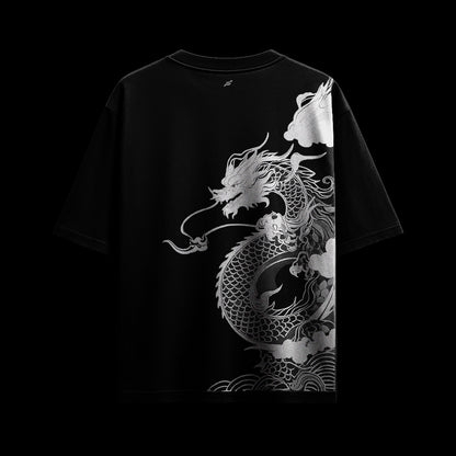 White Dragon Round Neck